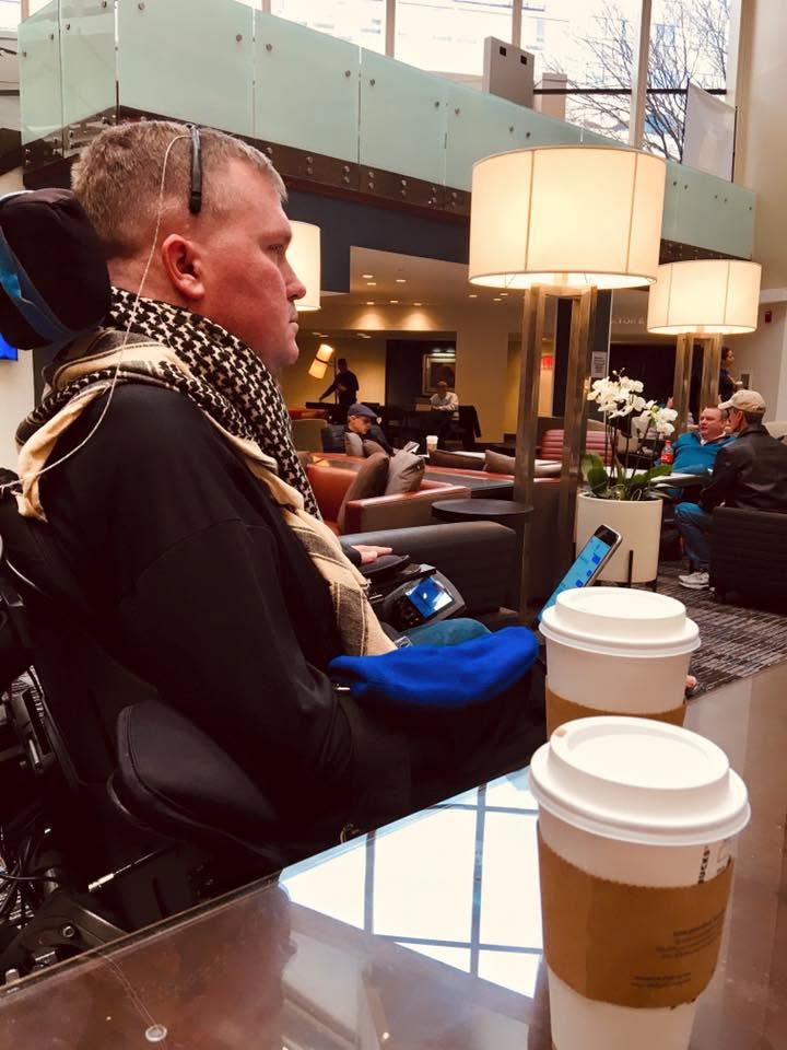Charlie Merritt using assistive technology in everyday life