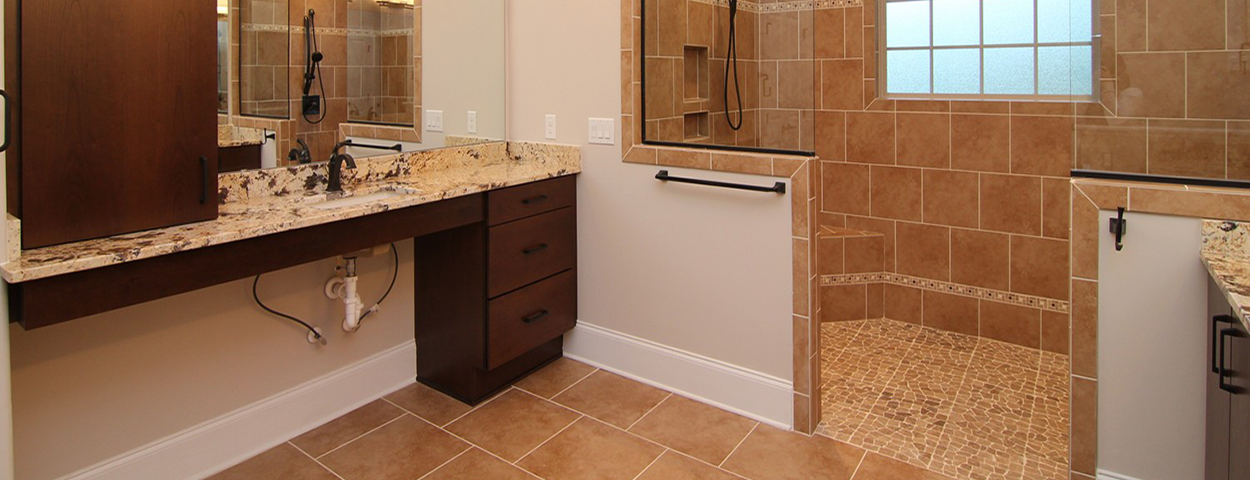 Wheelchair accessible bathroom